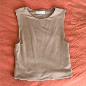 Aritzia Babaton Tan Muscle Tee